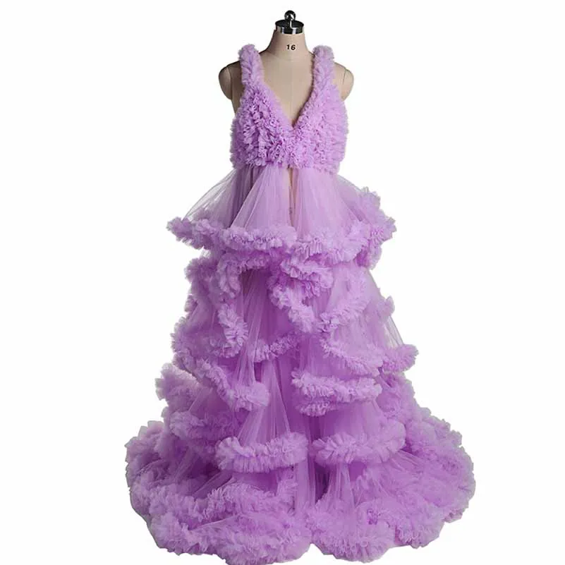 Long pleated dresses ladies photo shoot custom maternity dresses