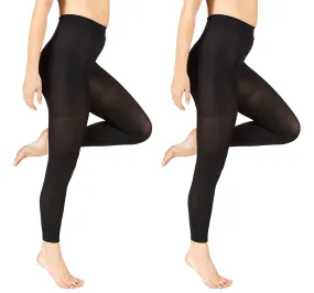 Marilyn Monroe Womens Ladies 2Pack Control Top Footless Opaque Tights (See More Colors and Sizes)