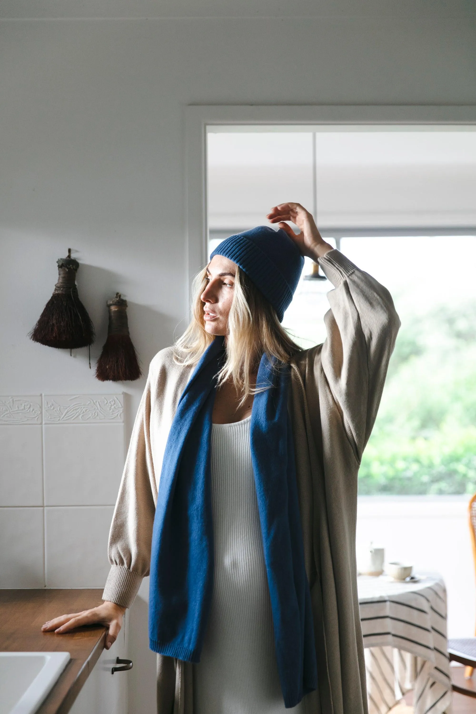 Meja Everyday Cashmere Scarf - Indigo