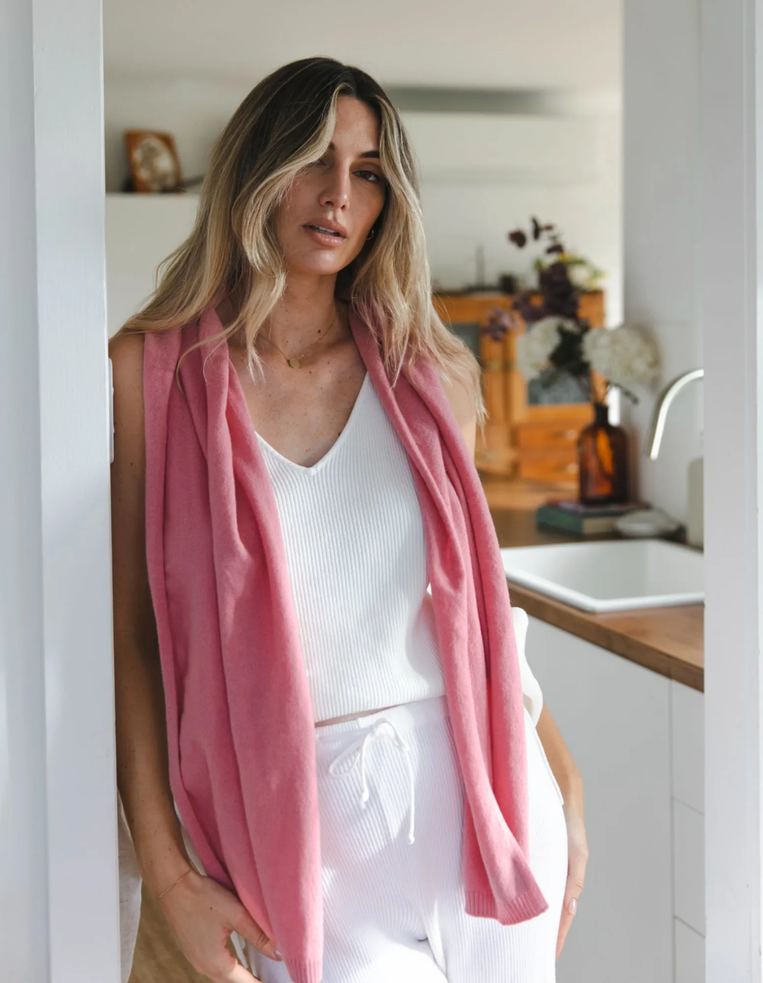 Meja Everyday Cashmere Scarf - Rose