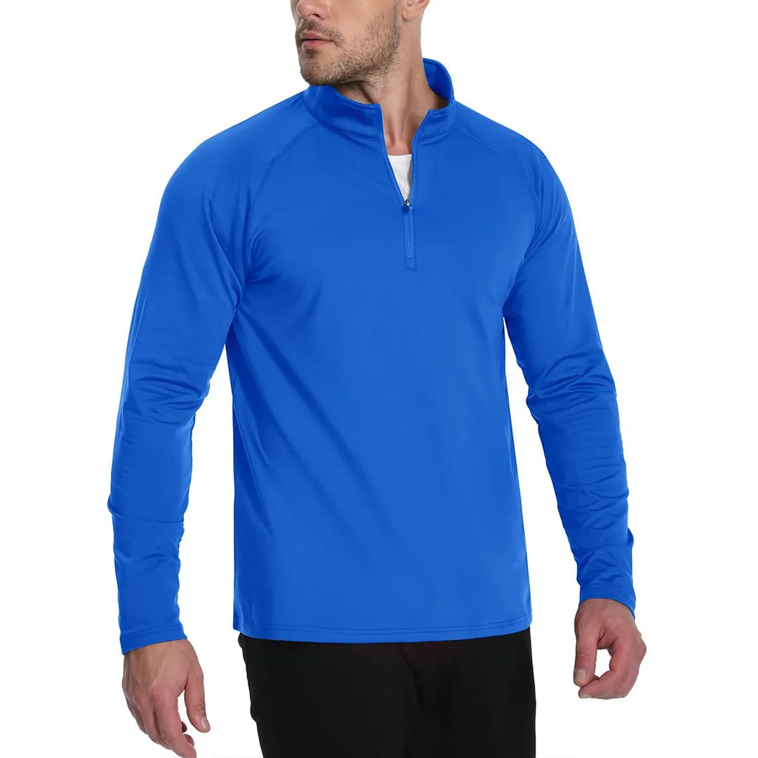 Men's 1/4 Zip Athletic Pullover Fleece Lined Sweatshirts