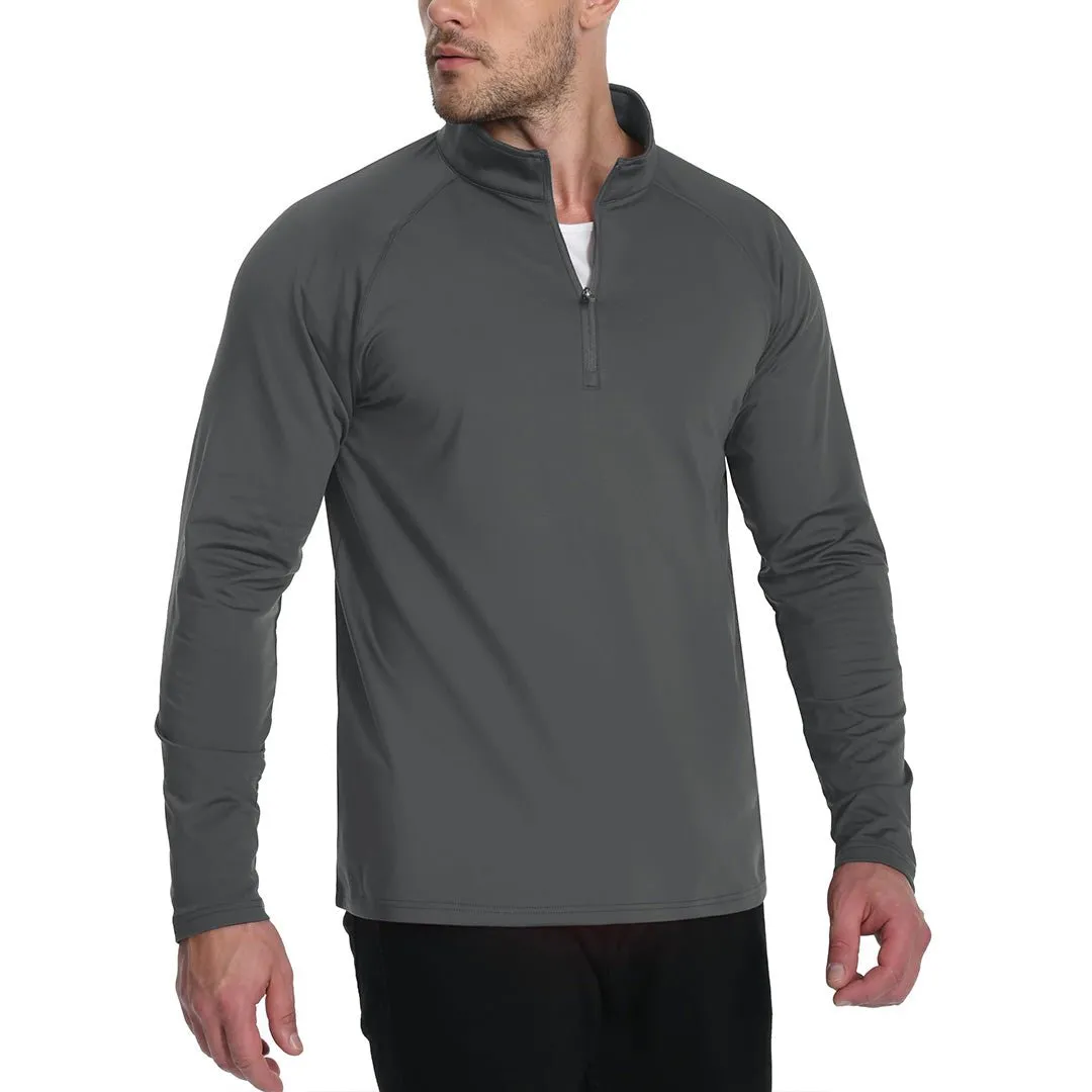 Men's 1/4 Zip Athletic Pullover Fleece Lined Sweatshirts