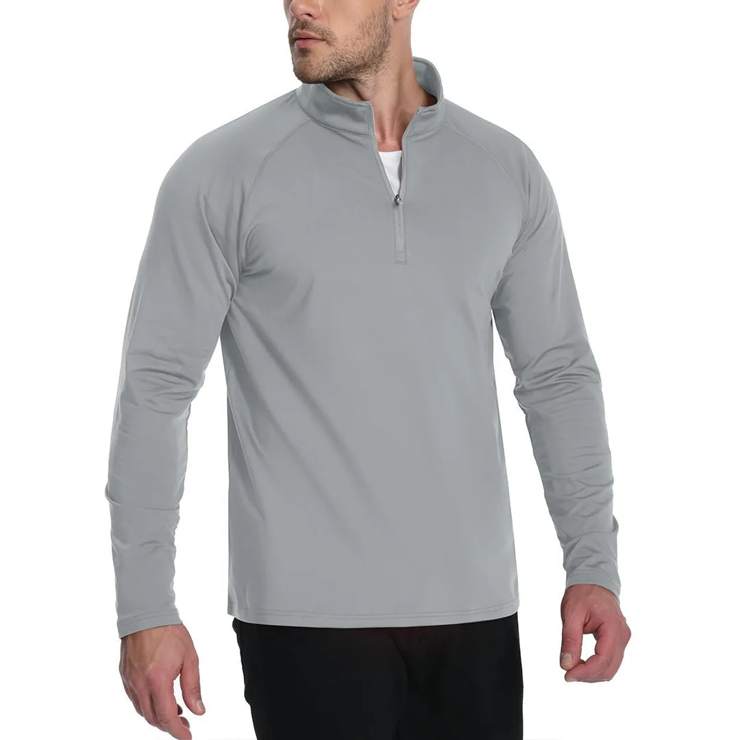 Men's 1/4 Zip Athletic Pullover Fleece Lined Sweatshirts