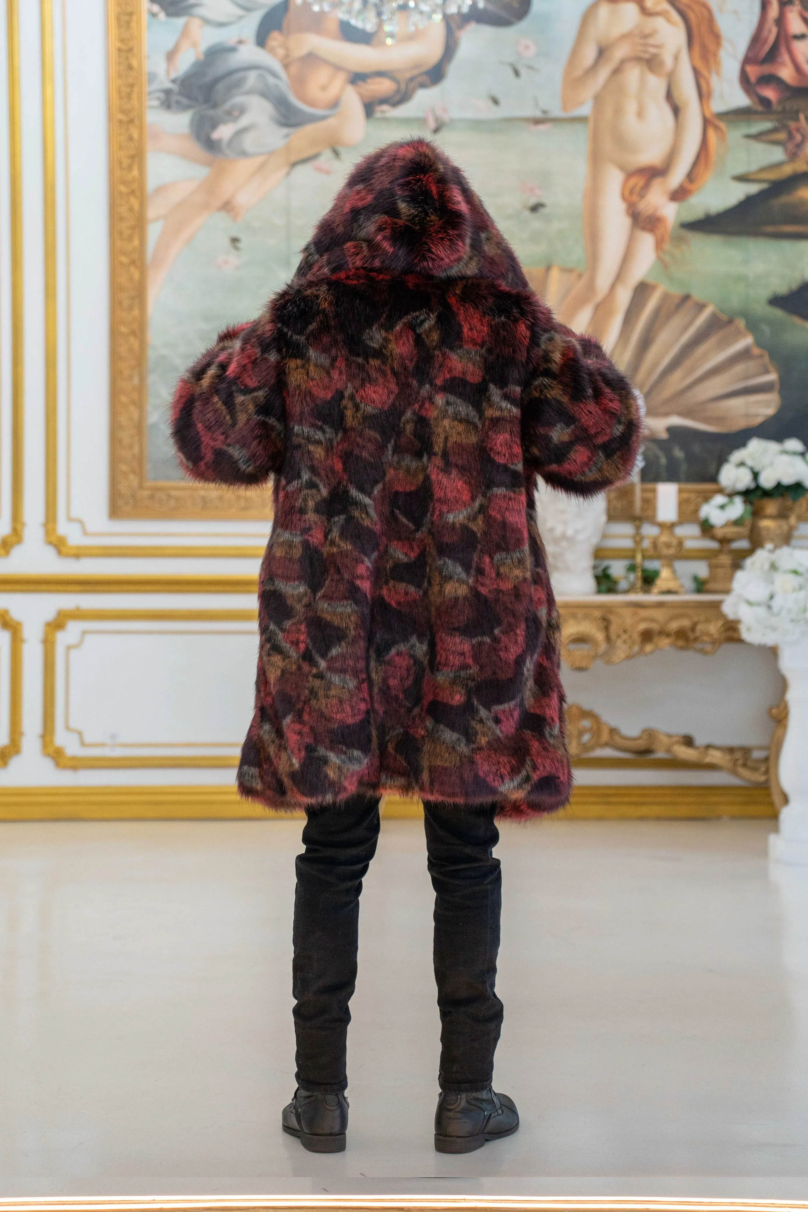 Men's Short Playa Coat in "Crimson Bear" STOCK