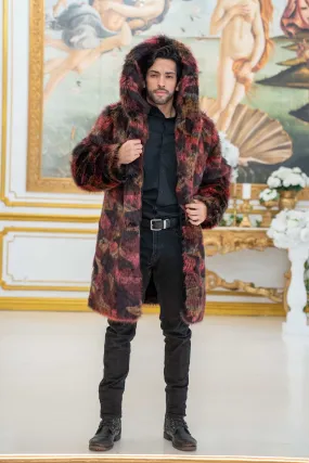 Men's Short Playa Coat in "Crimson Bear" STOCK