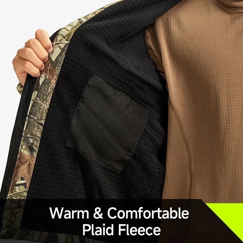Men's Soft Shell Heated Jacket Coat with Detachable Hood and Battery Pack Size S-XXXL
