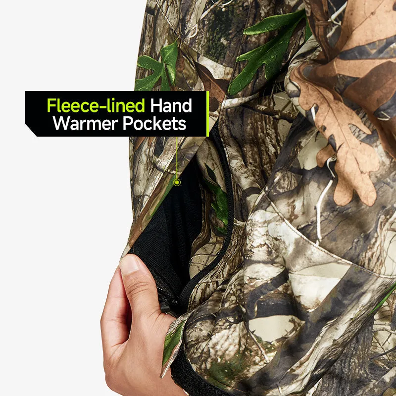 Men's Soft Shell Heated Jacket Coat with Detachable Hood and Battery Pack Size S-XXXL