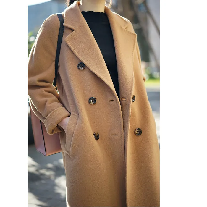 mid-length woolen coat