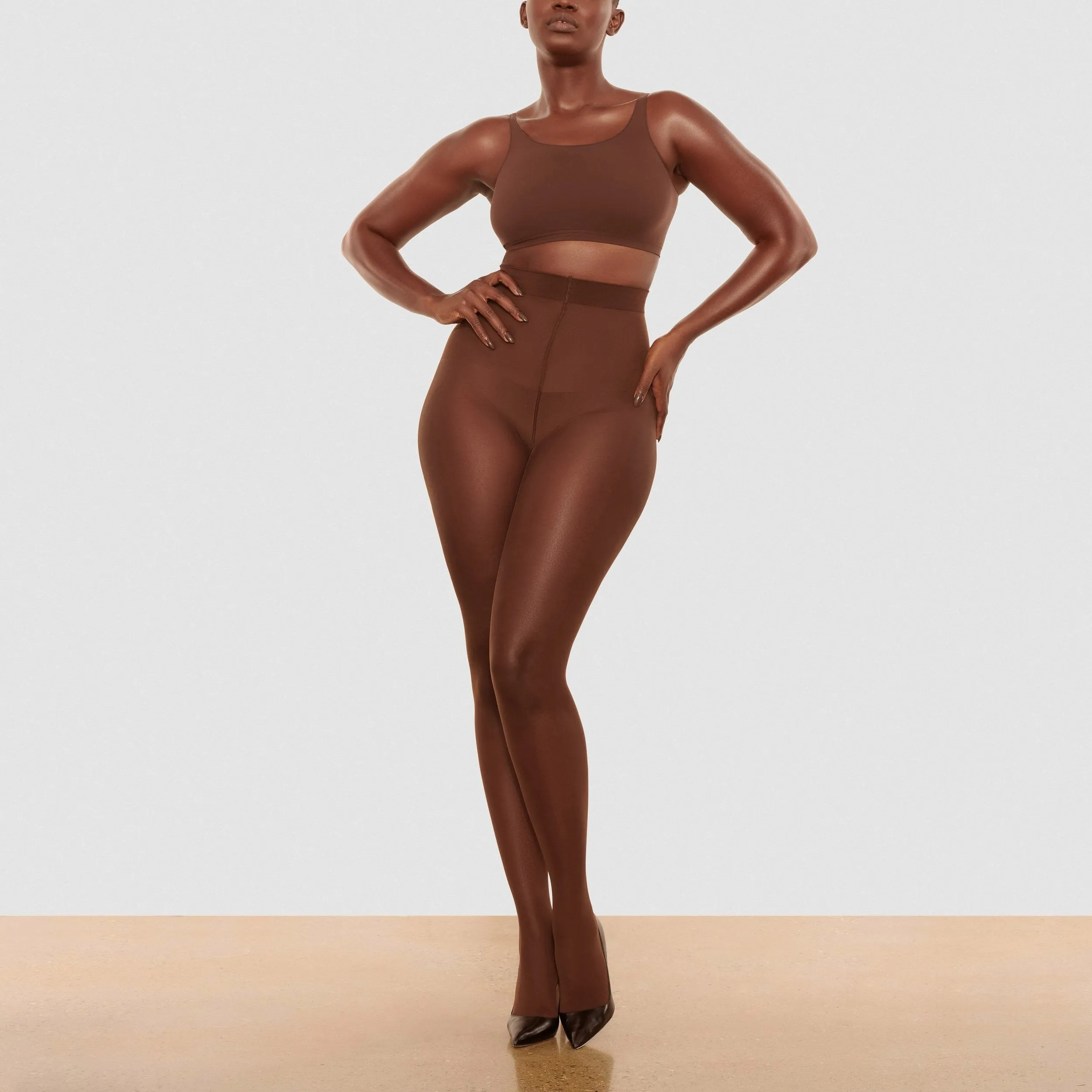 MID SUPPORT TIGHTS | COCOA