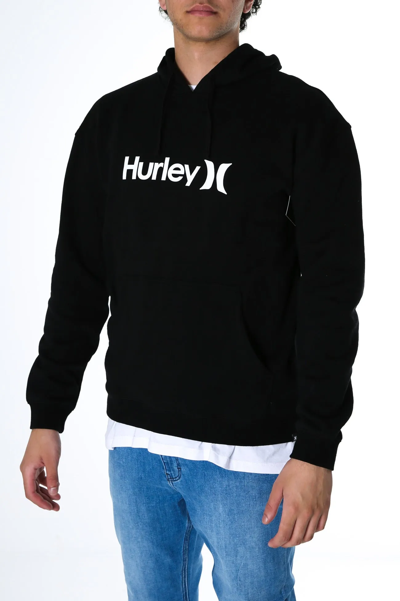 One And Only Solid Pullover Hoodie Black