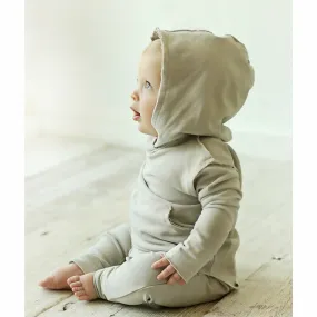 Organic Baby  Benji Hoodie Stone