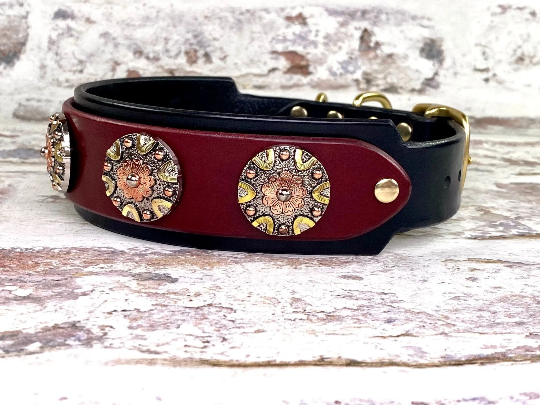 ORIEN LATIGO LEATHER DOG COLLAR 2" or 1.5" WIDE
