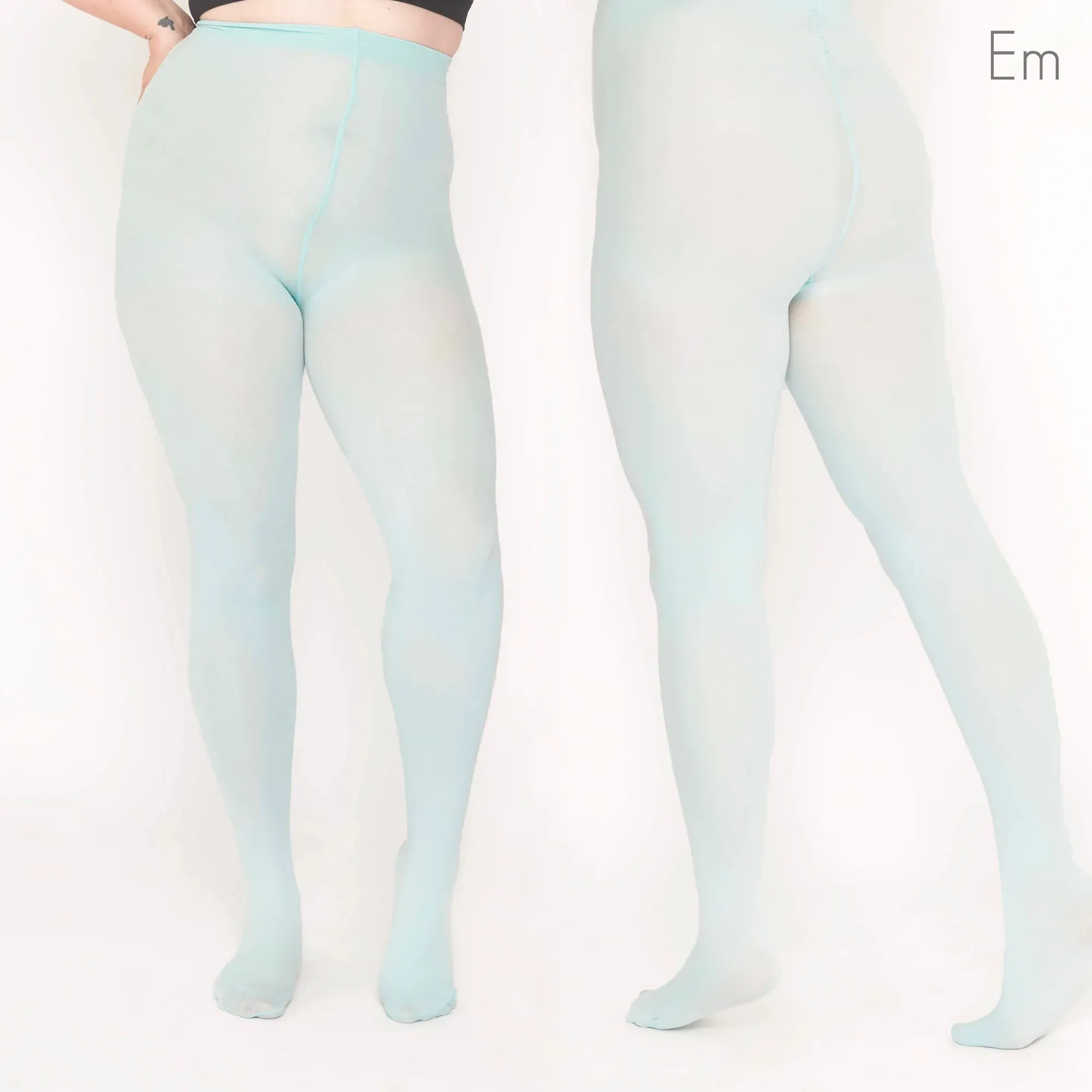 Pamela Mann Hosiery Curvy Super-Stretch 50 Denier Tights in Eggshell Blue
