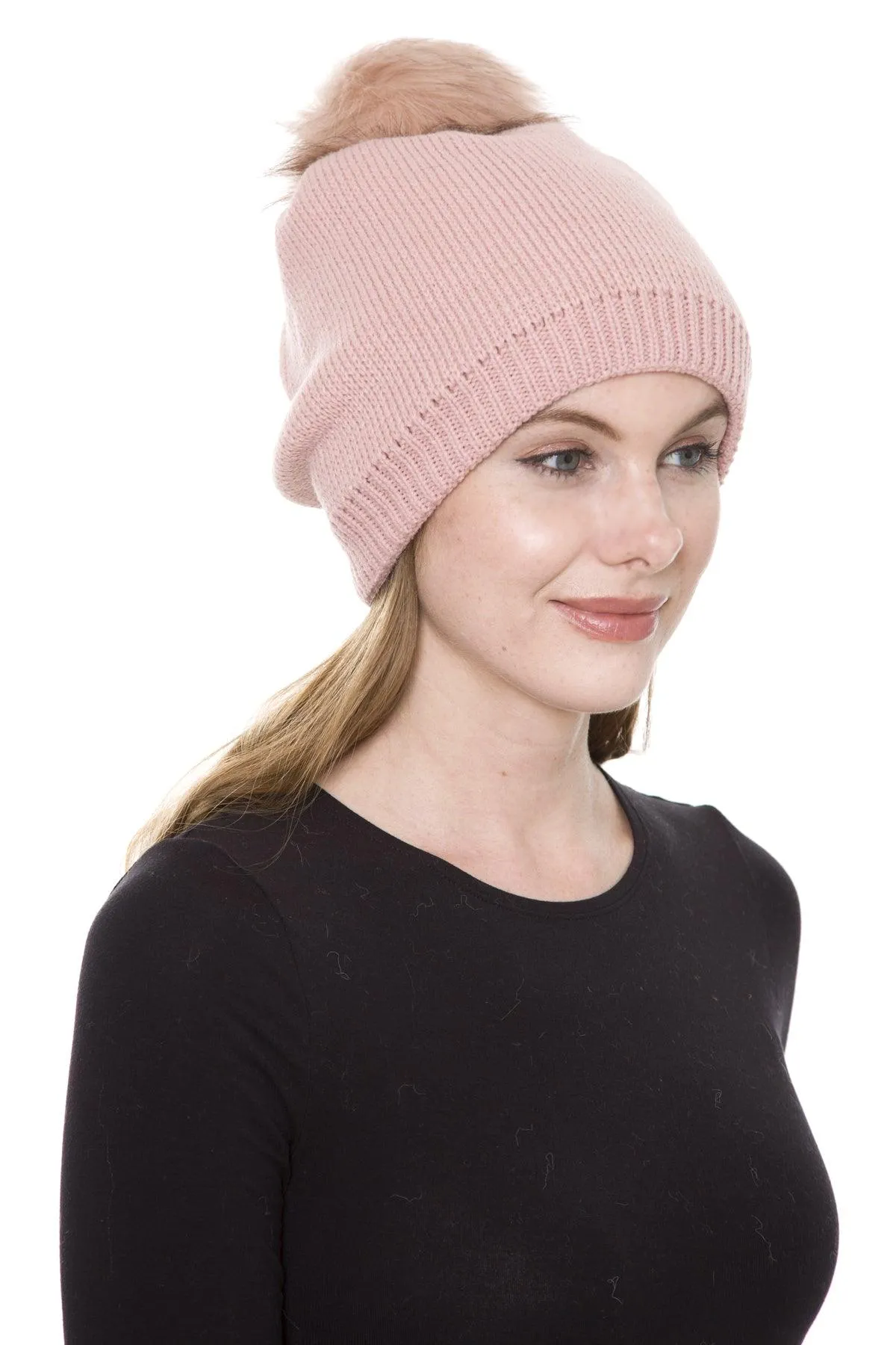 POM POM BEANIE (ASSORTED COLORS)