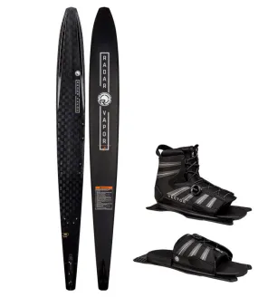 Radar Vapor Pro Build Slalom Ski with Vector Boa Boot & RTP (2023) - Black