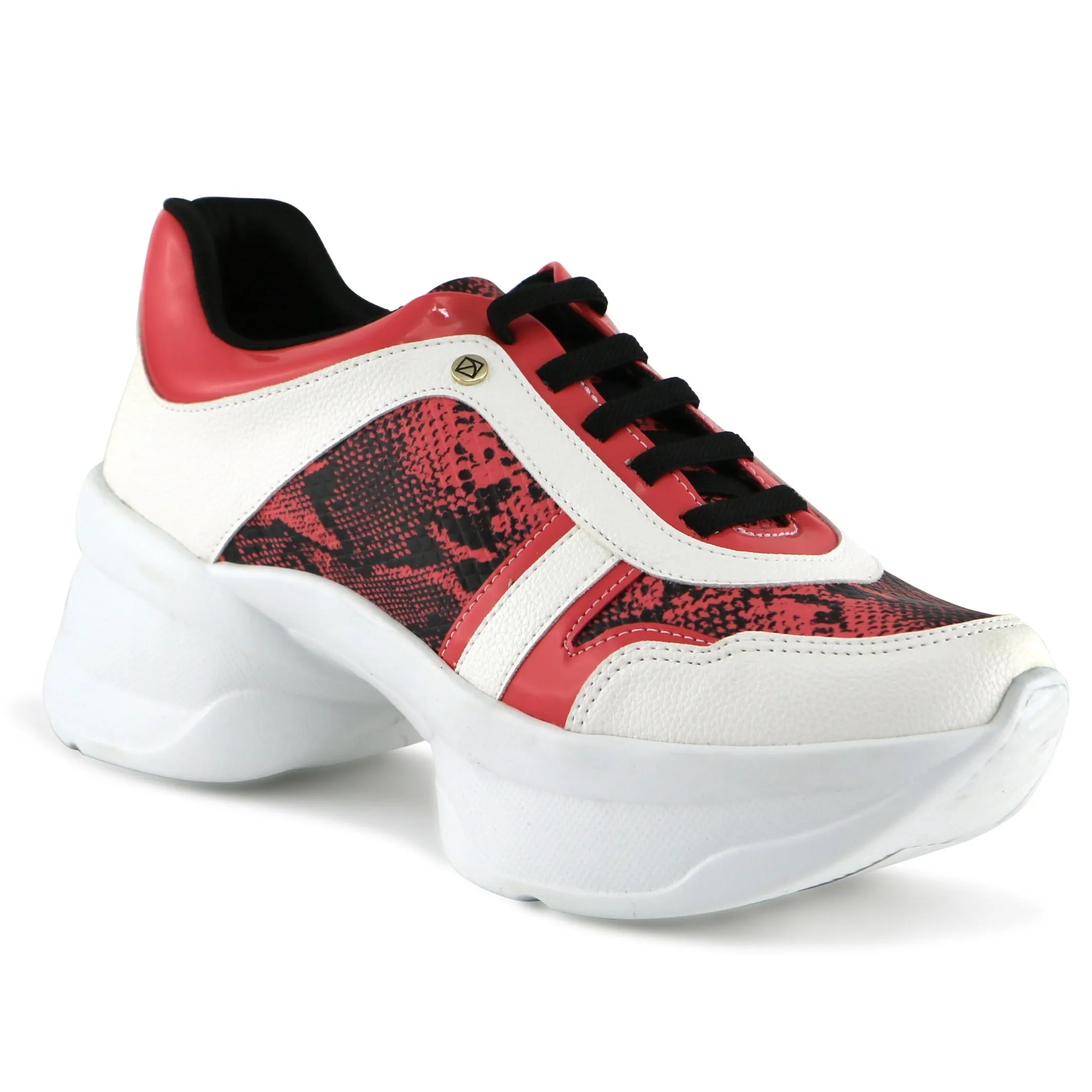Red Chunky Sneakers for Women (987.003)