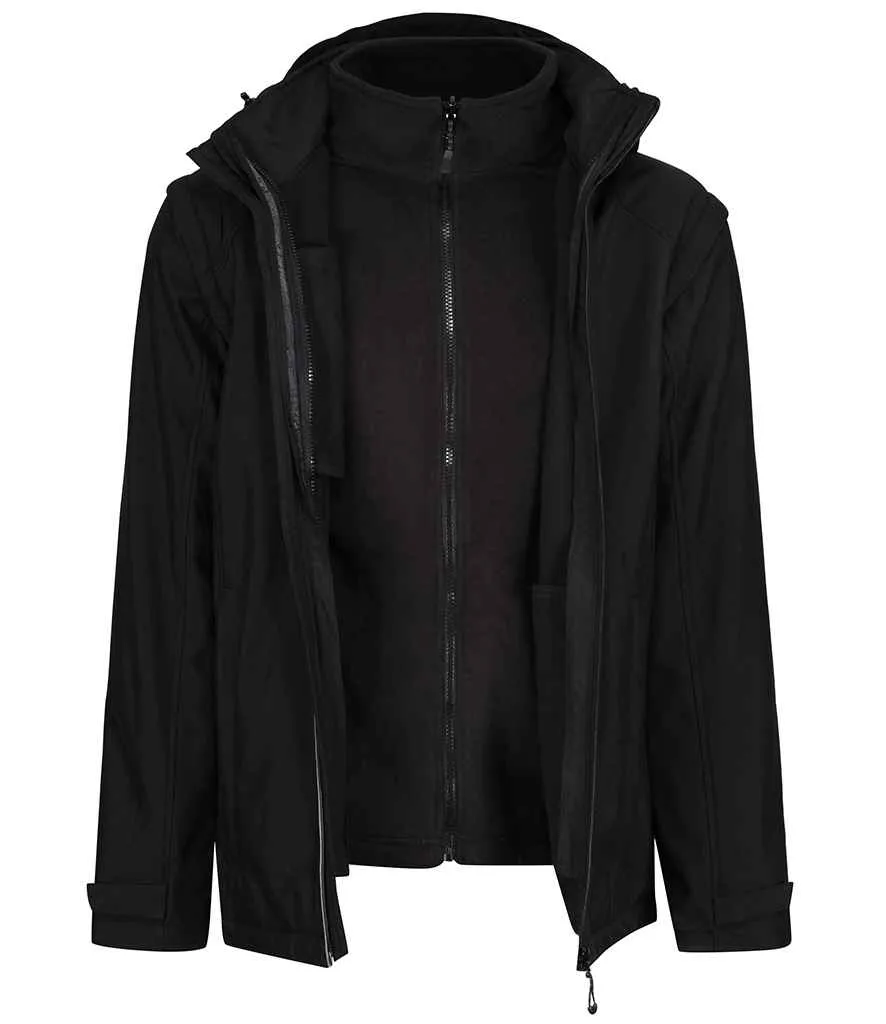 Regatta Erasmus 4-in-1 Soft Shell Jacket | Black/Black