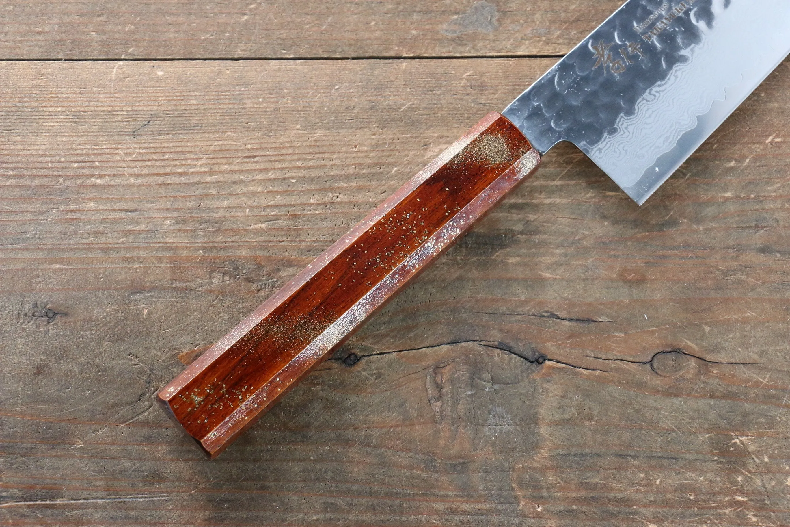 Sakai Takayuki VG10 33 Layer Damascus Gyuto 240mm Live oak Lacquered (Seiren) Handle