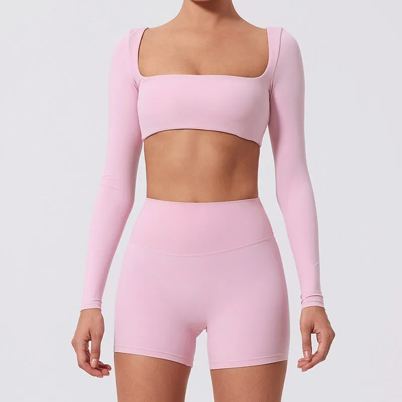 Seamless Stretch Fitness Matching Set for Indoors & Outdoors