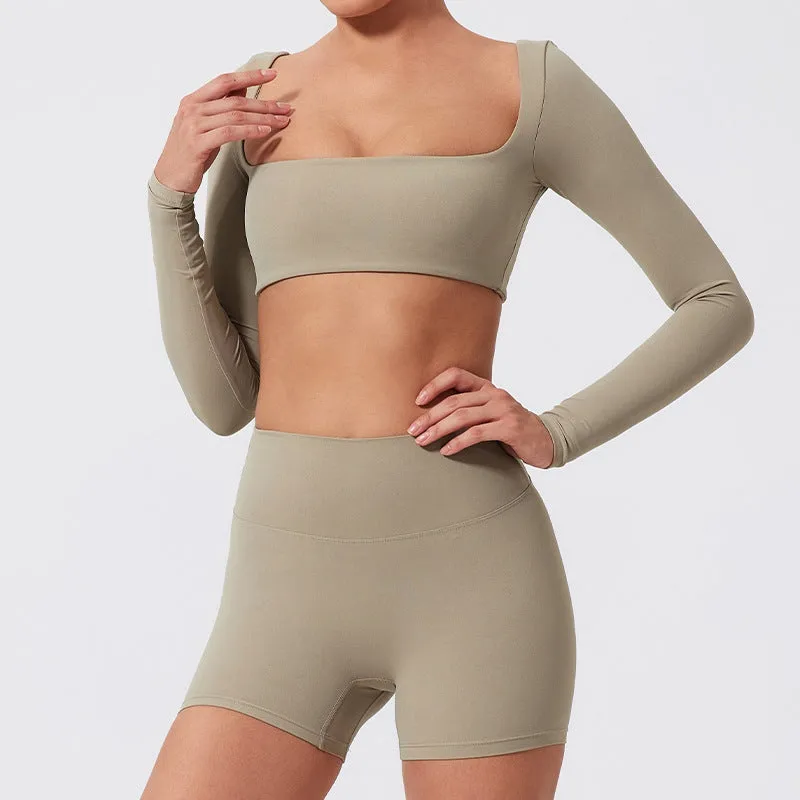 Seamless Stretch Fitness Matching Set for Indoors & Outdoors