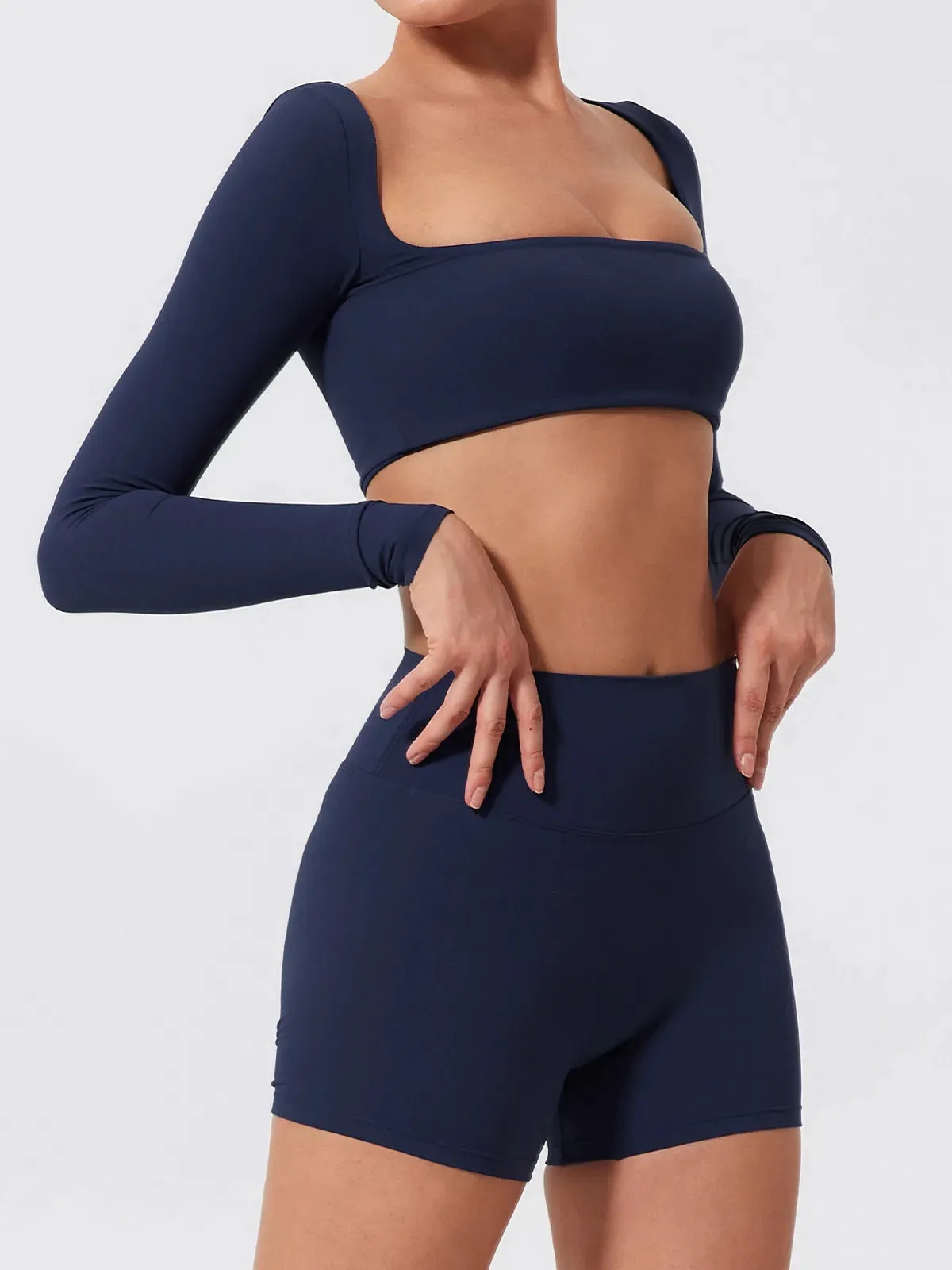 Seamless Stretch Fitness Matching Set for Indoors & Outdoors