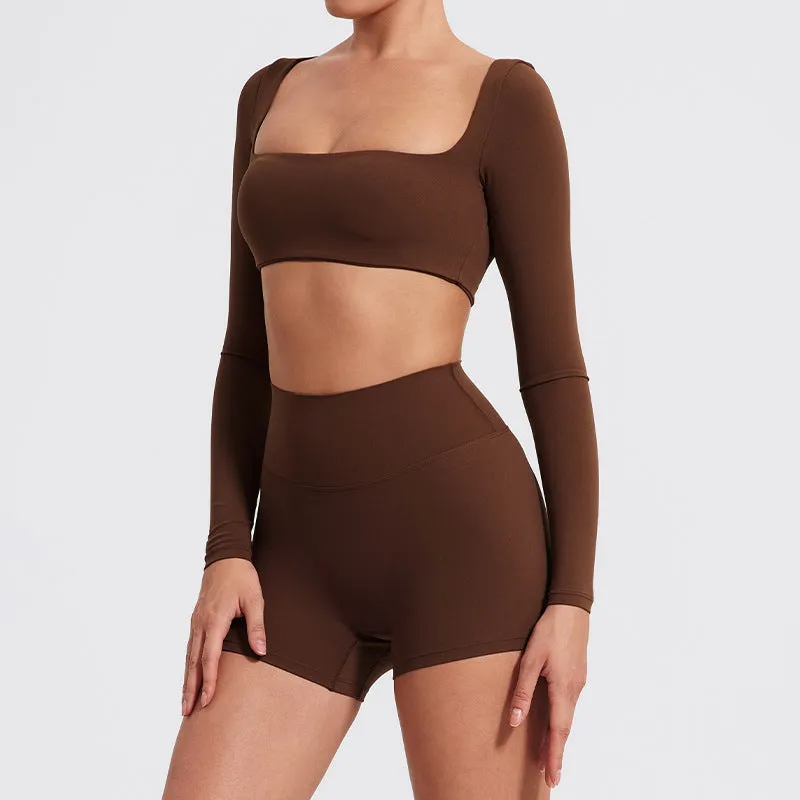 Seamless Stretch Fitness Matching Set for Indoors & Outdoors