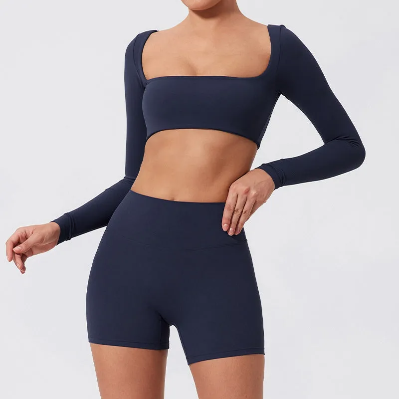Seamless Stretch Fitness Matching Set for Indoors & Outdoors