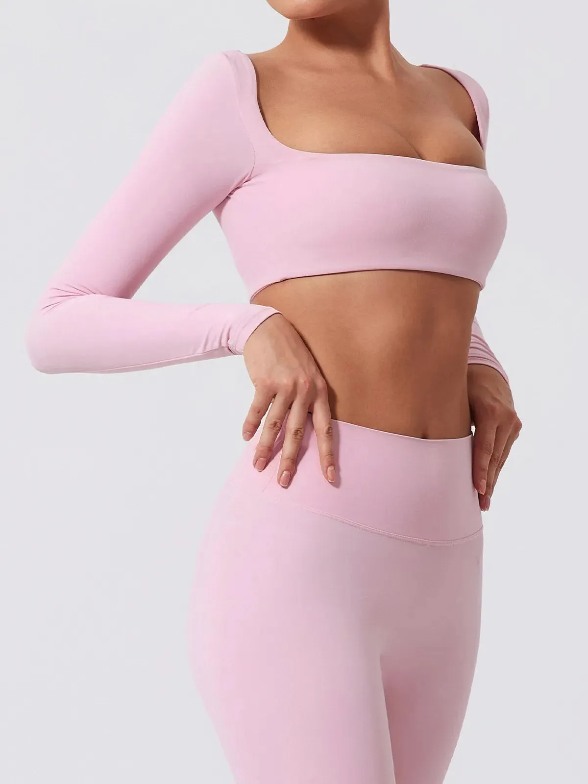 Seamless Stretch Fitness Matching Set for Indoors & Outdoors