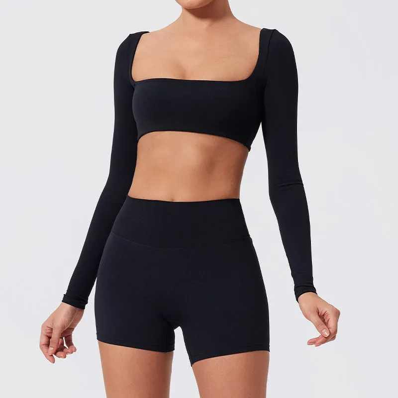 Seamless Stretch Fitness Matching Set for Indoors & Outdoors