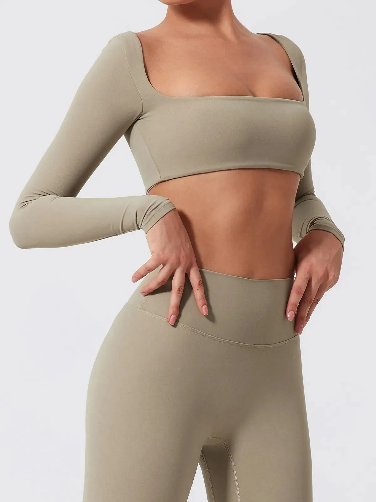 Seamless Stretch Fitness Matching Set for Indoors & Outdoors