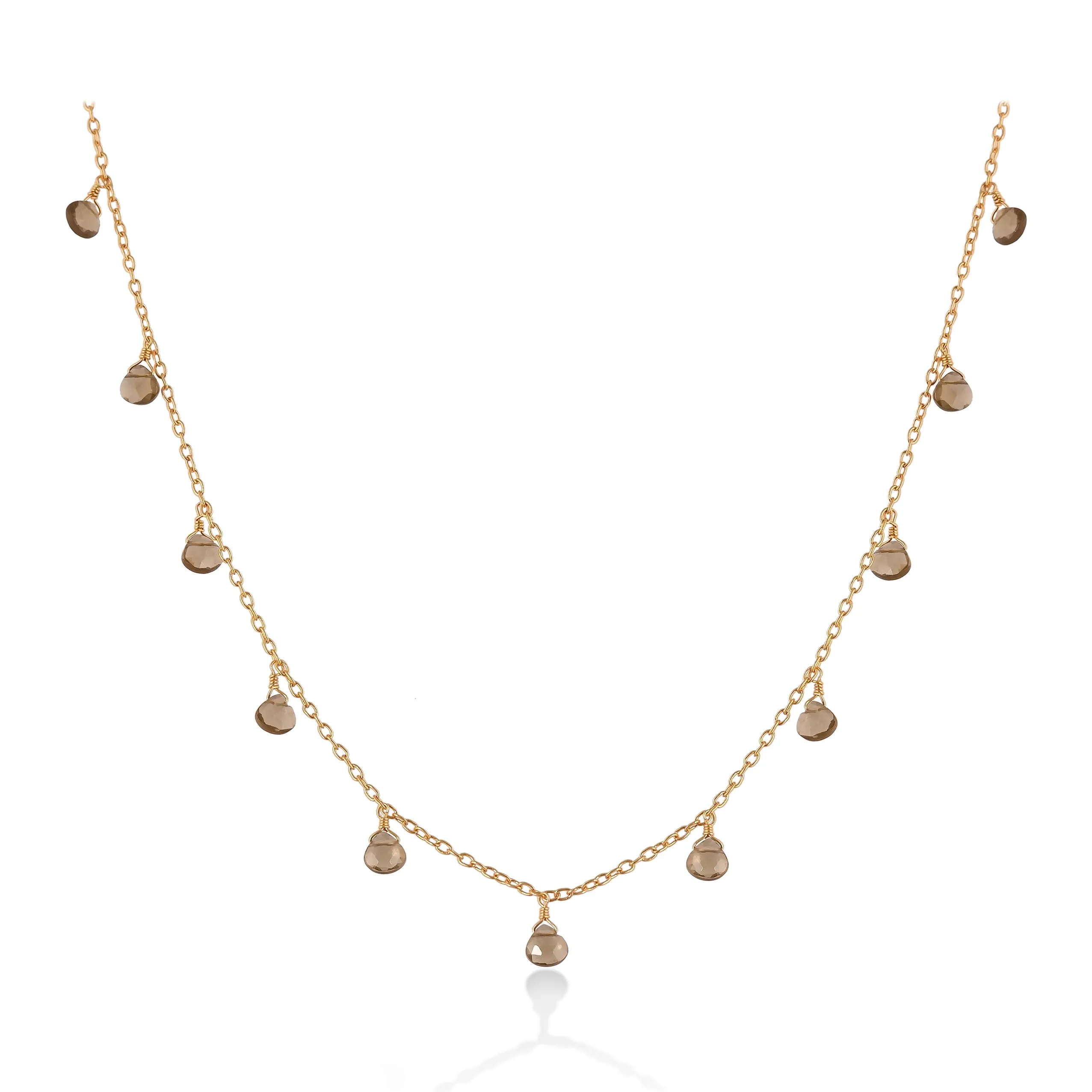 Smokey Topaz Starry Nights Necklace