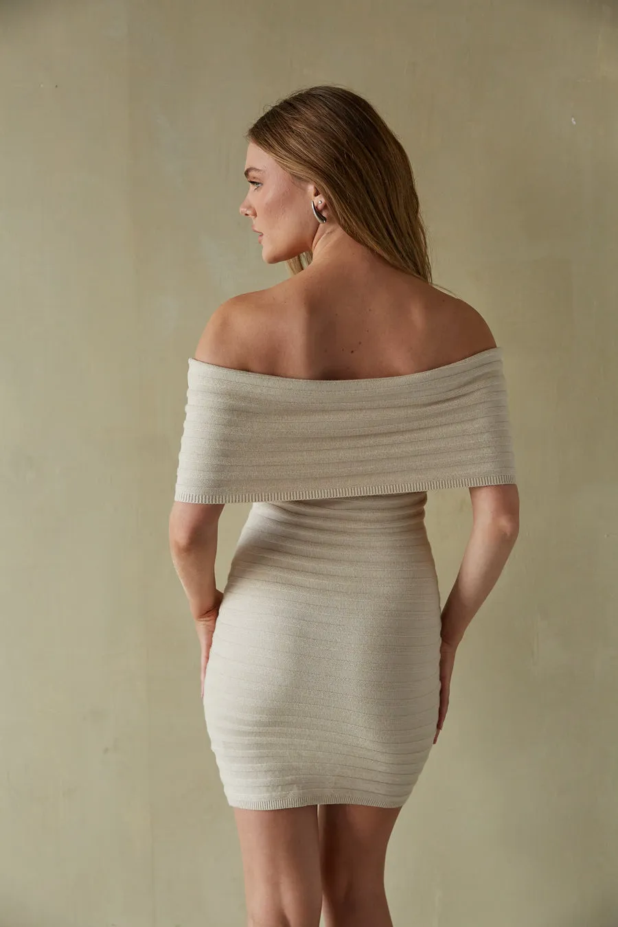 Stassi Foldover Bodycon Mini Dress