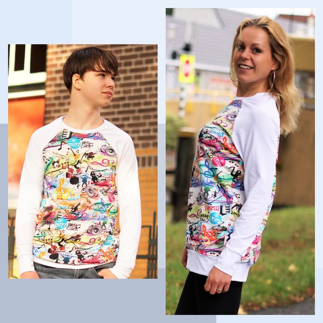 Straight Fit Raglan Top Pattern