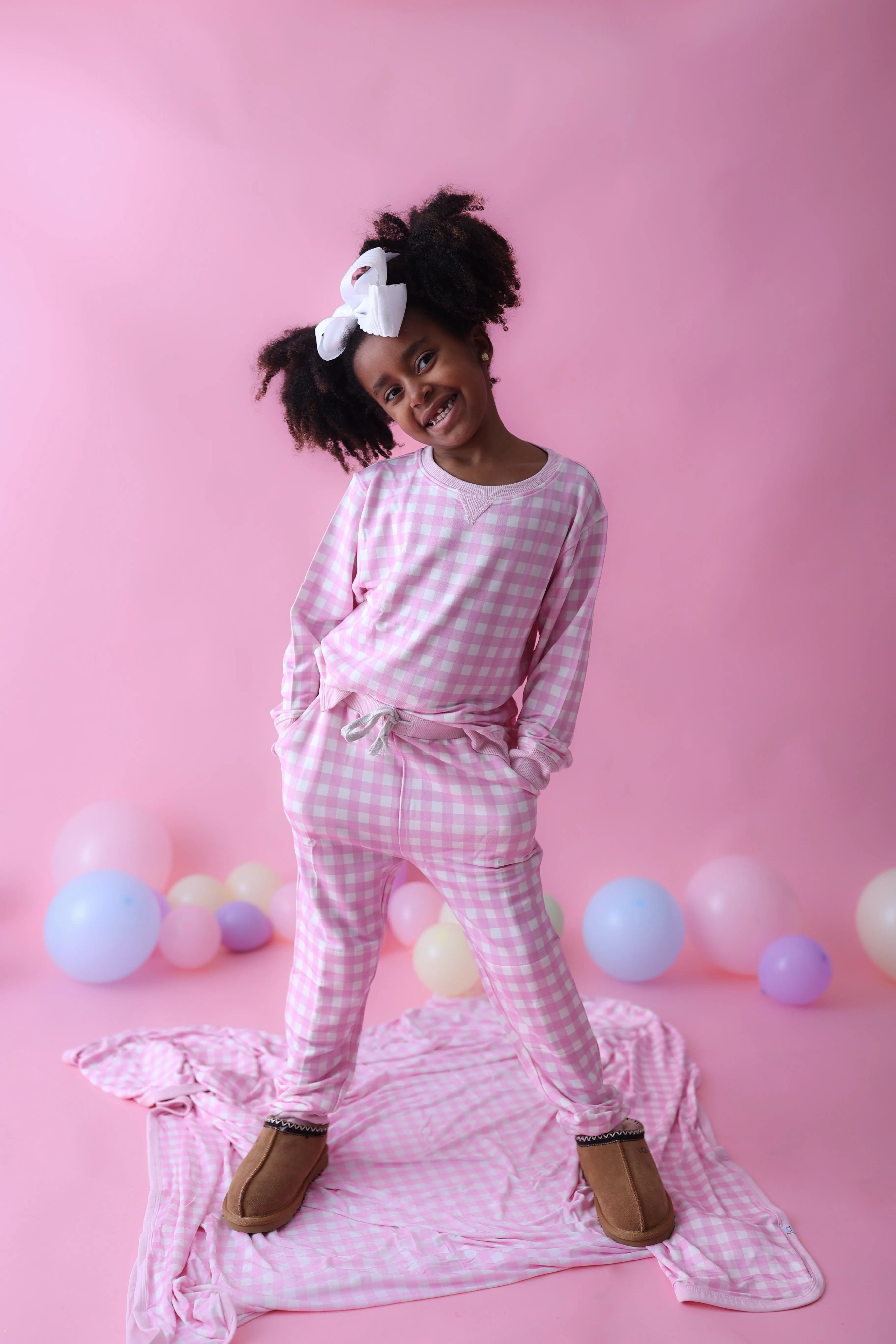 TAFFY PINK GINGHAM DREAM PULLOVER