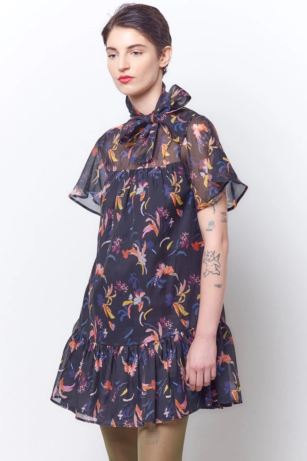 TAMMY Babydoll Dress - Paper Cut