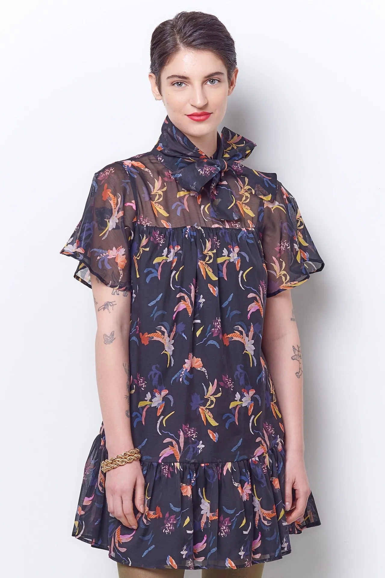 TAMMY Babydoll Dress - Paper Cut