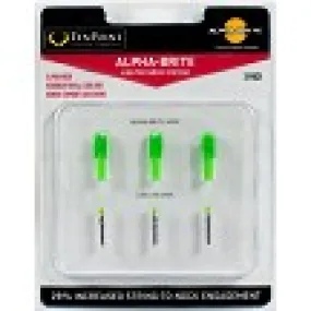 TenPoint Archery Alpha-Brite Lighted Nock System (3 PK GREEN)