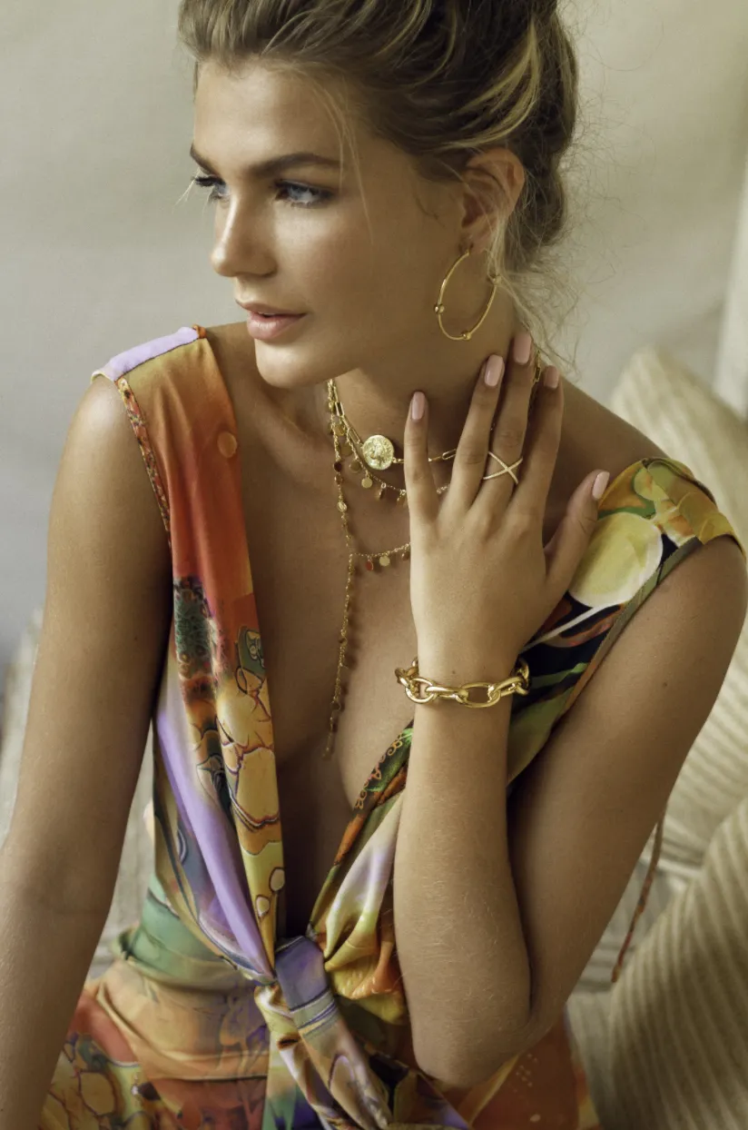 The Cha Cha Choker in Gold by SAHIRA