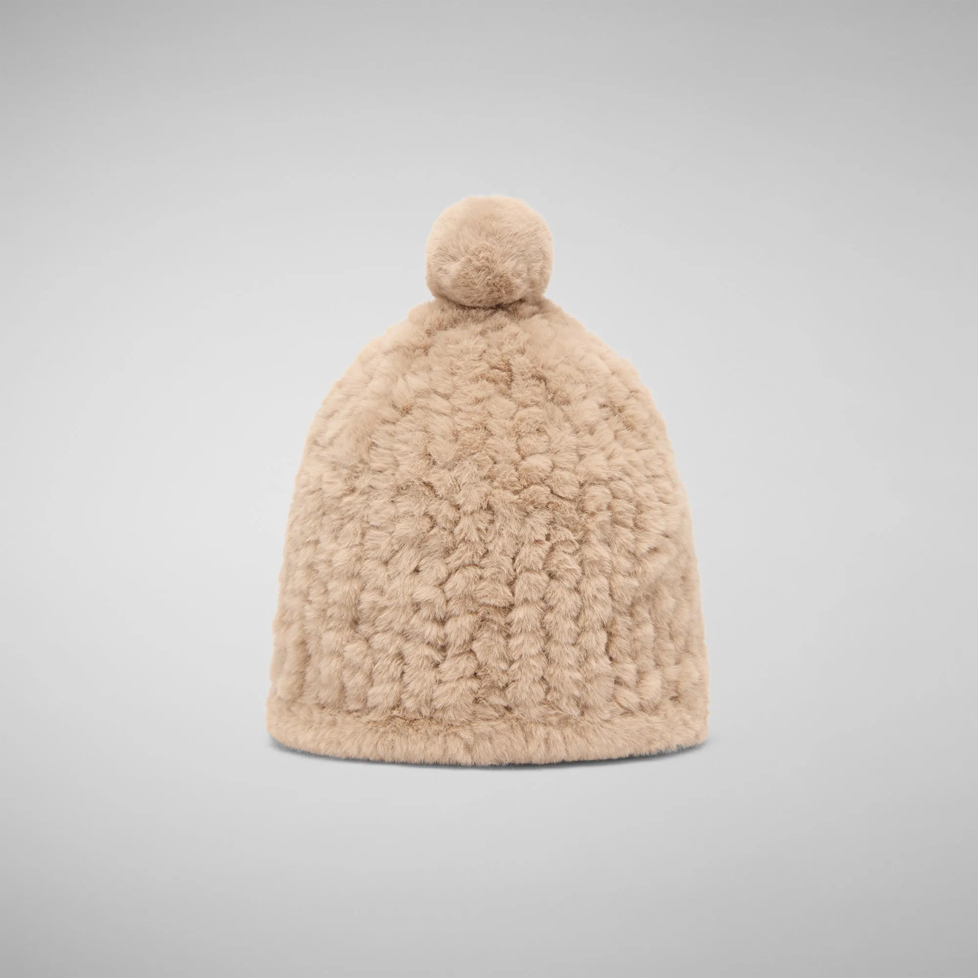 Unisex fury knited hat Kini in shore beige