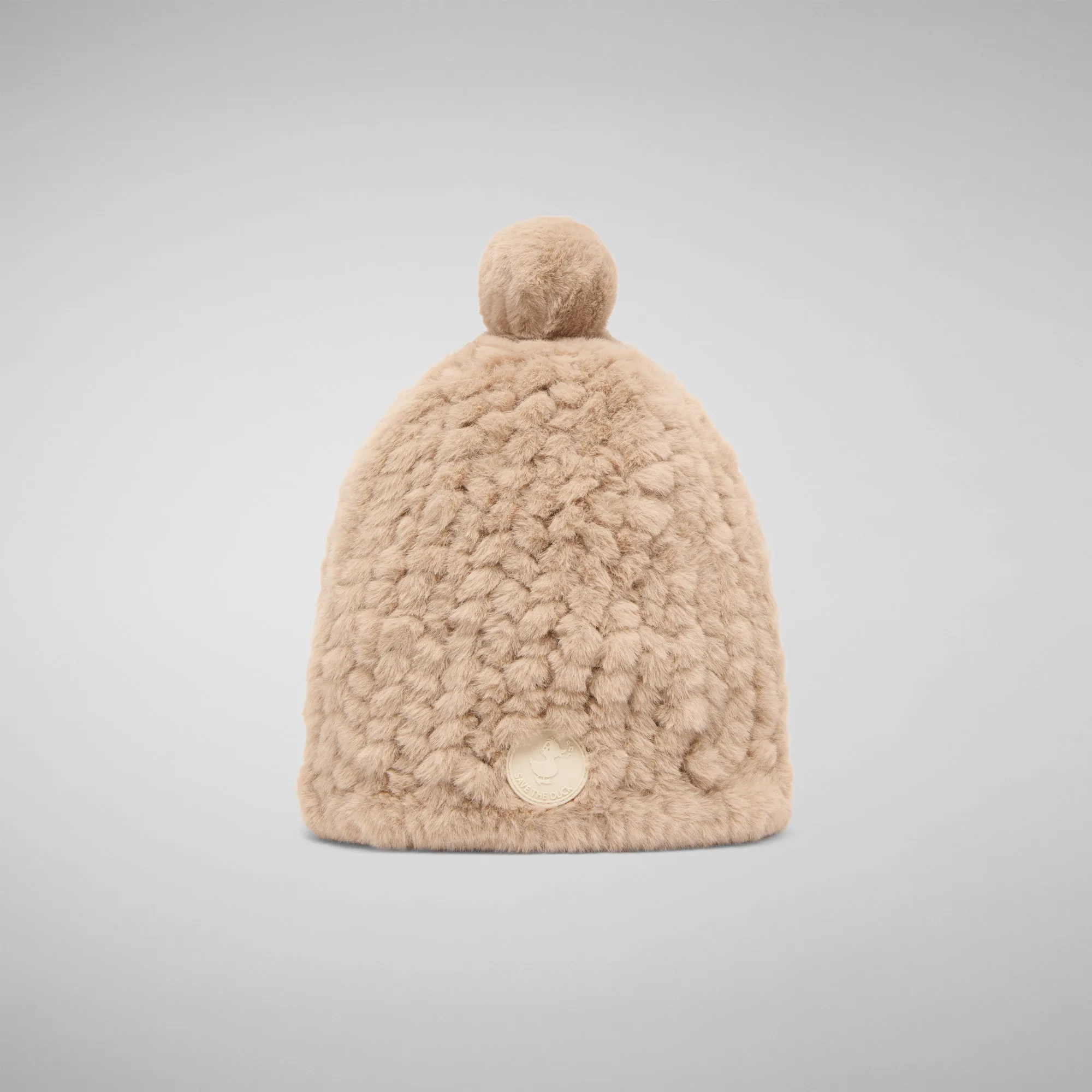 Unisex fury knited hat Kini in shore beige
