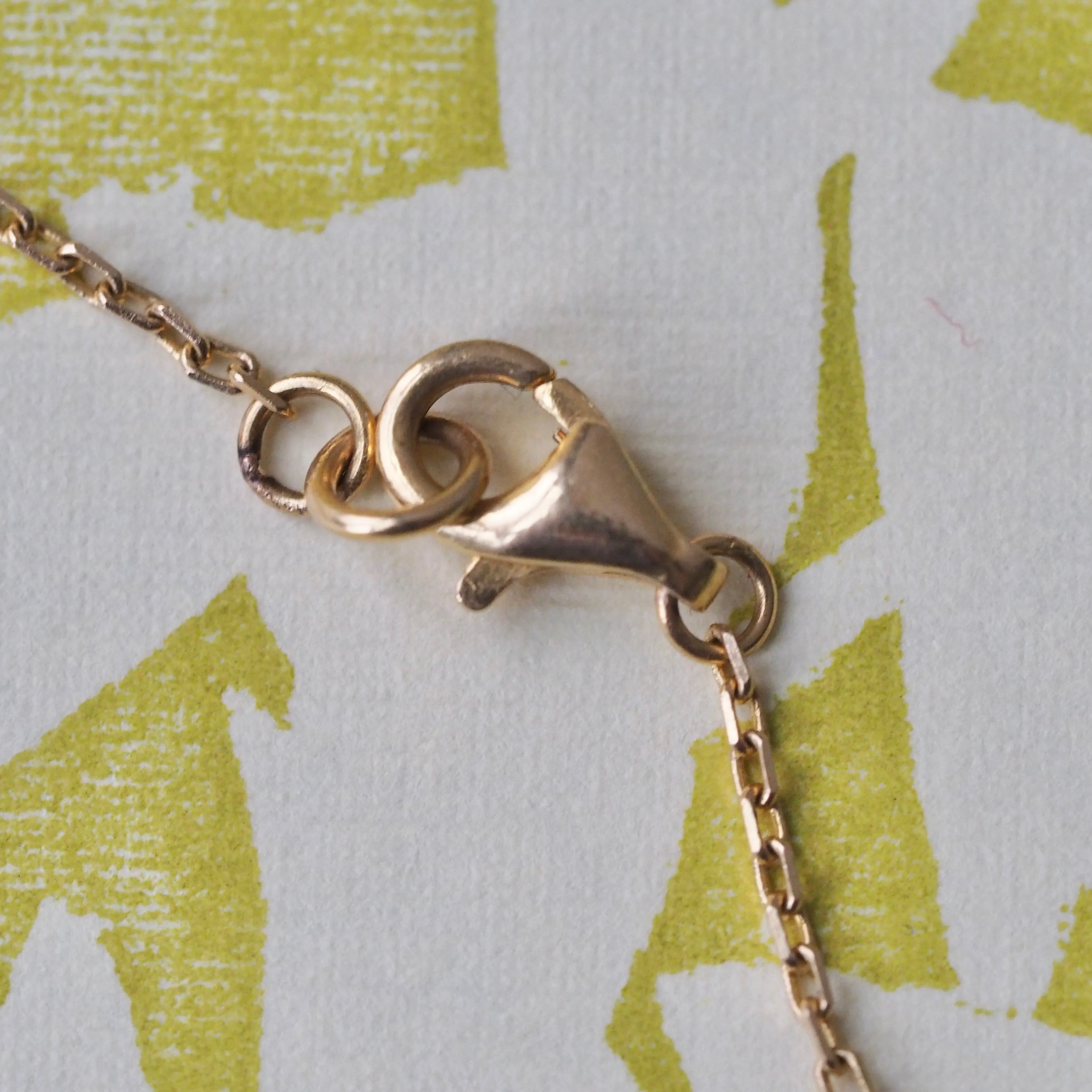 Vintage 21k Gold & Enamel Evil Eye Necklace