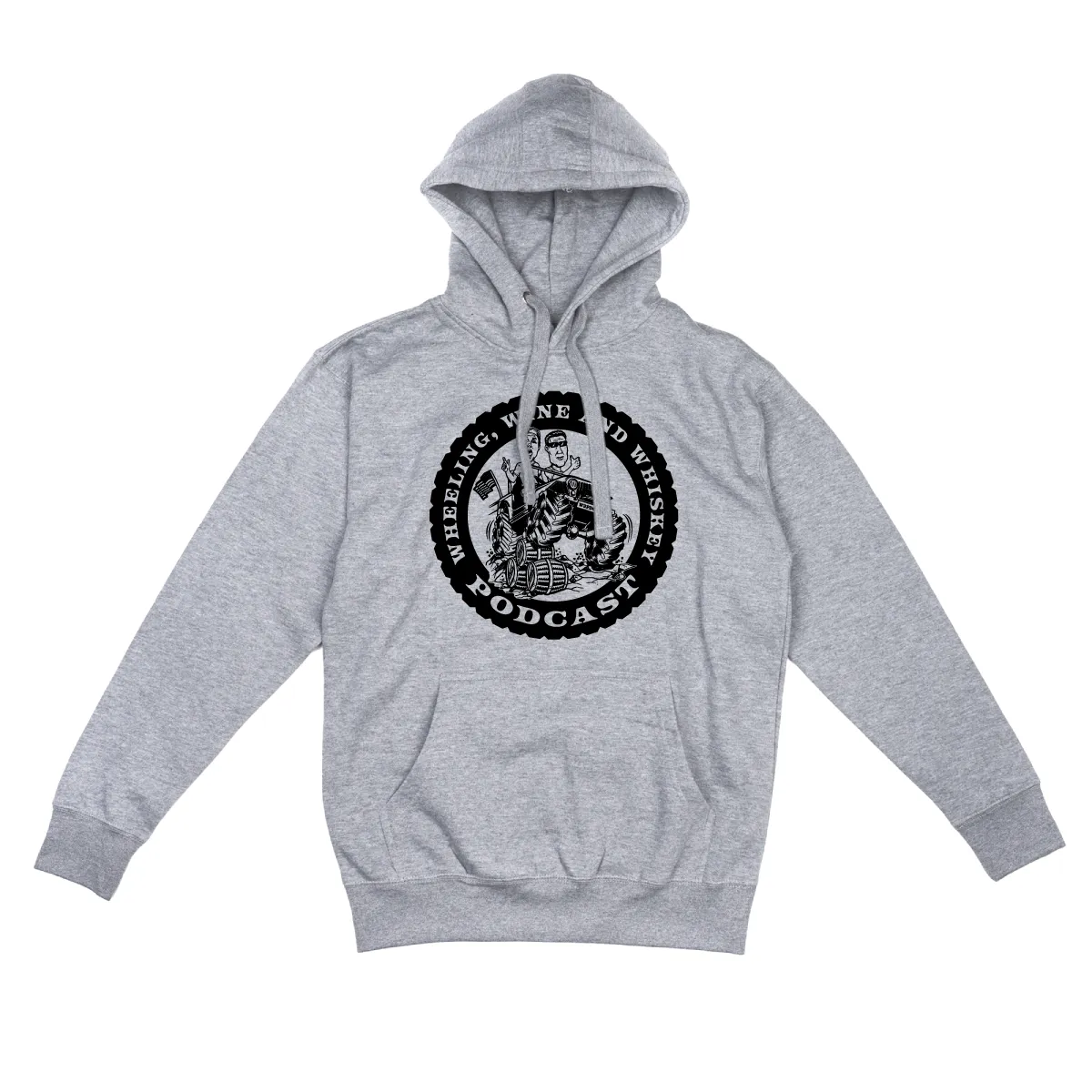 Wheeling Wine and Whiskey - MONOCHROME - PULLOVER HOODIE