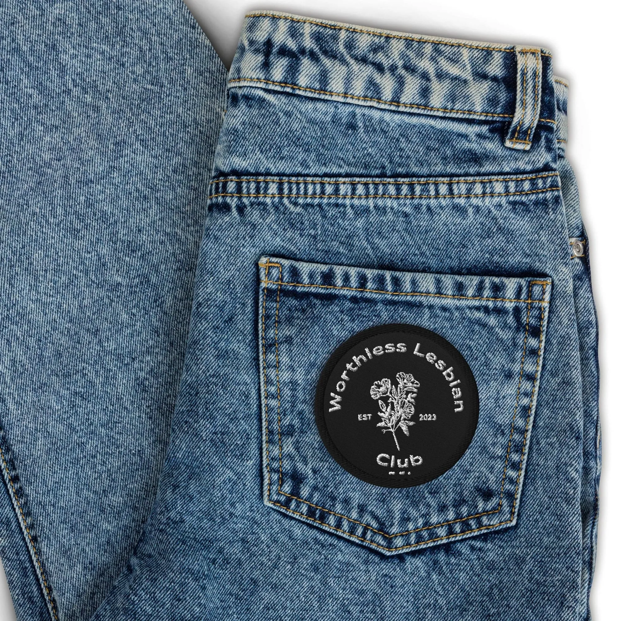 Worthless Lesbian Club Patch Embroidered patch