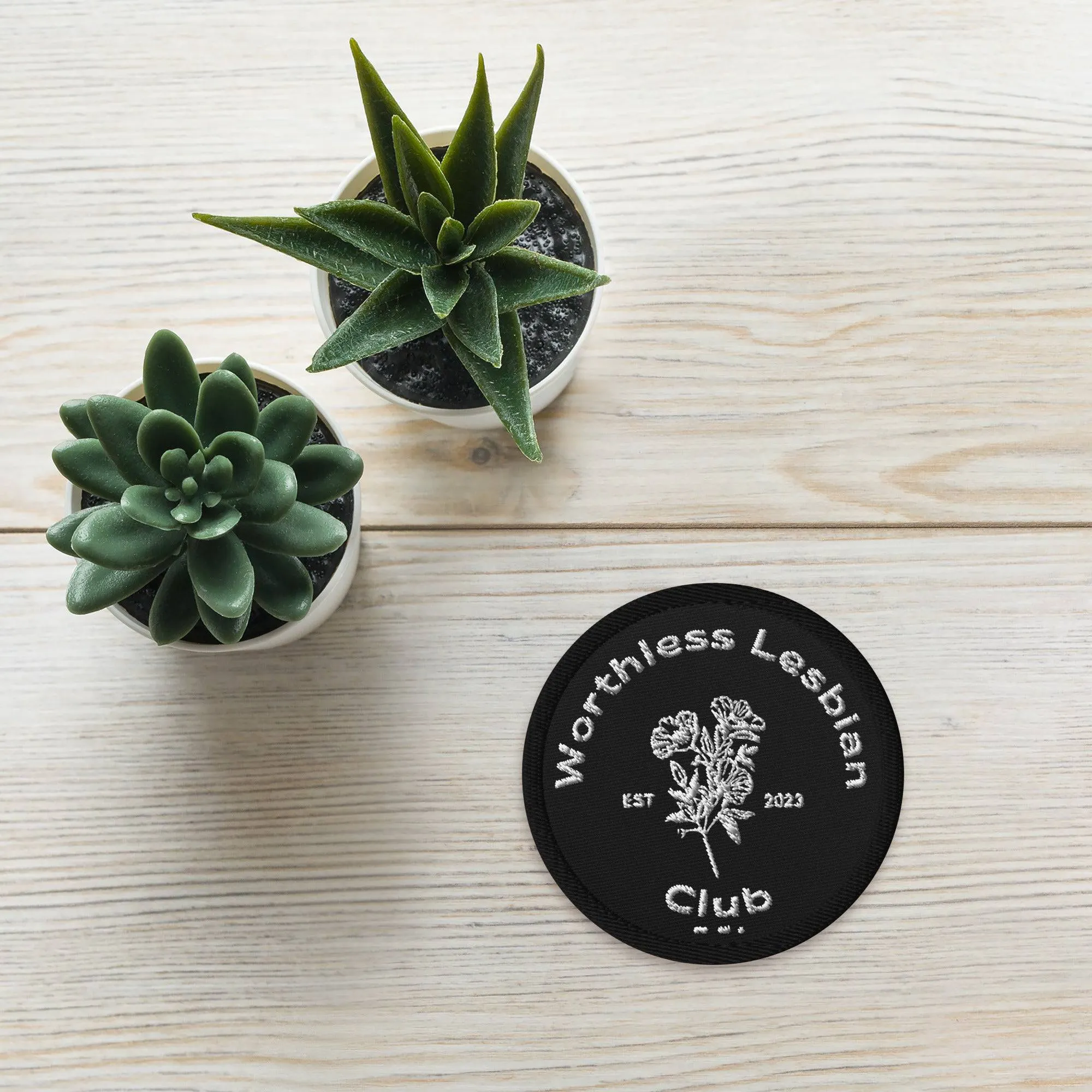 Worthless Lesbian Club Patch Embroidered patch